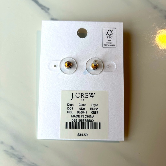 Blue Rhinestone Studs - Picture 3 of 3